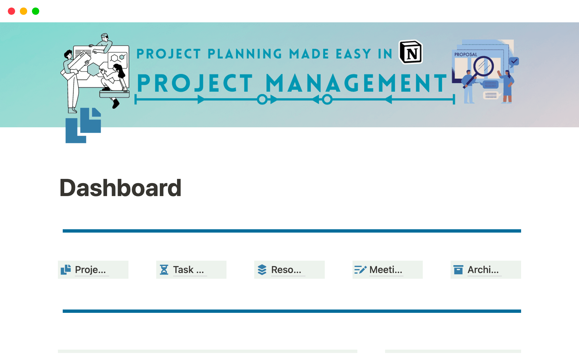 Notion project planning