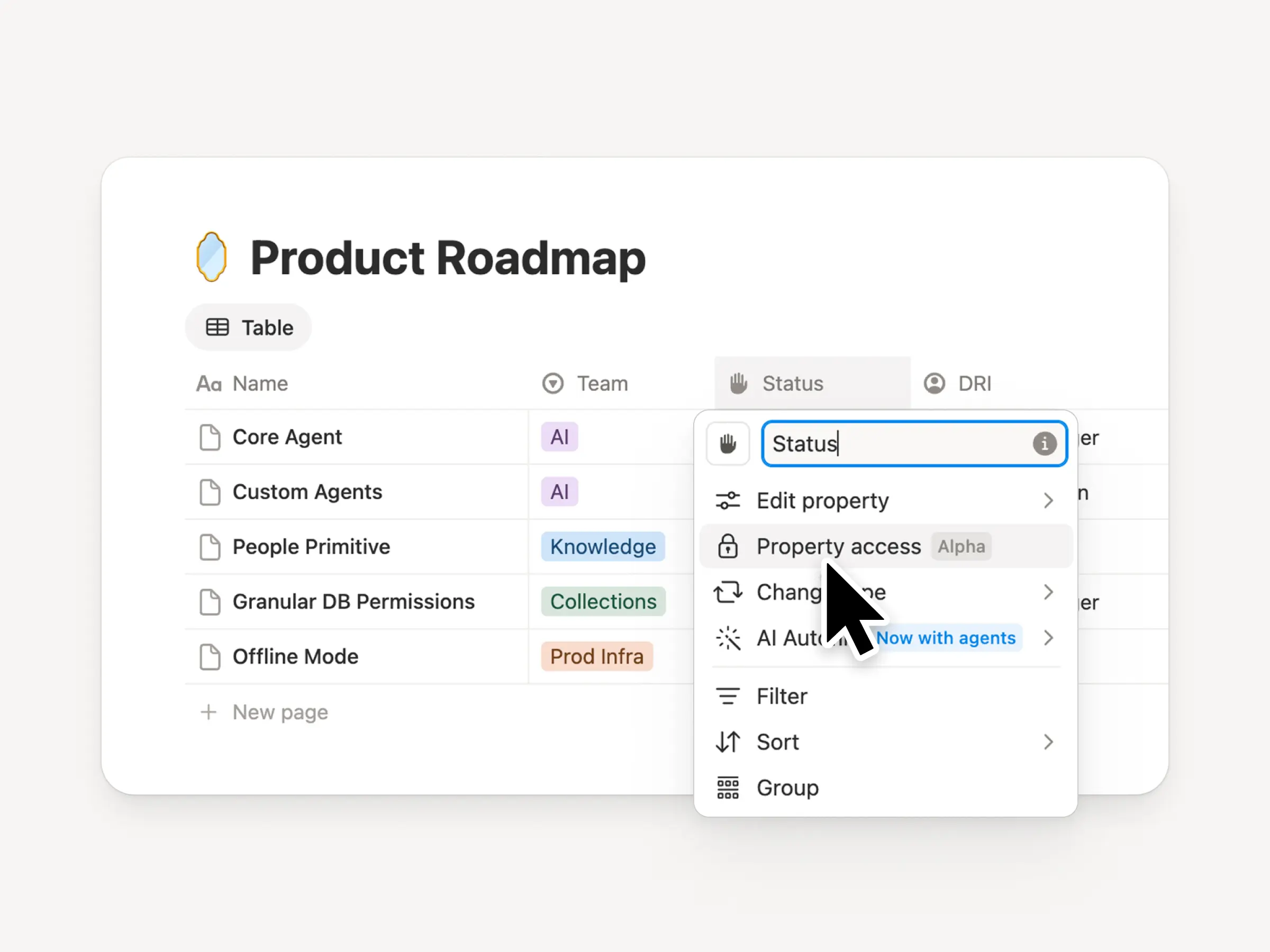 Column permissions in databases