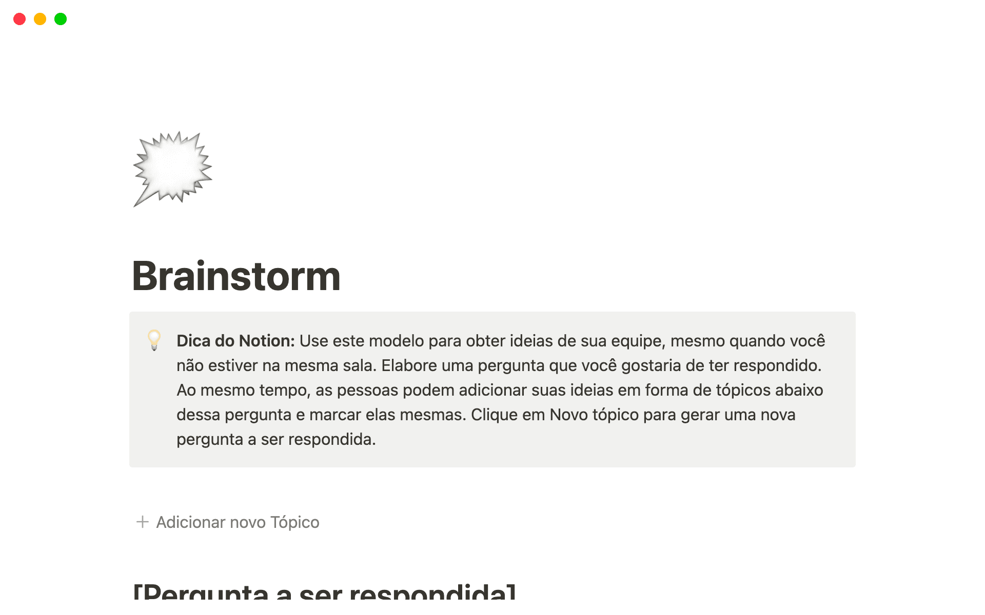 Rock your next brainstorming session with Notion