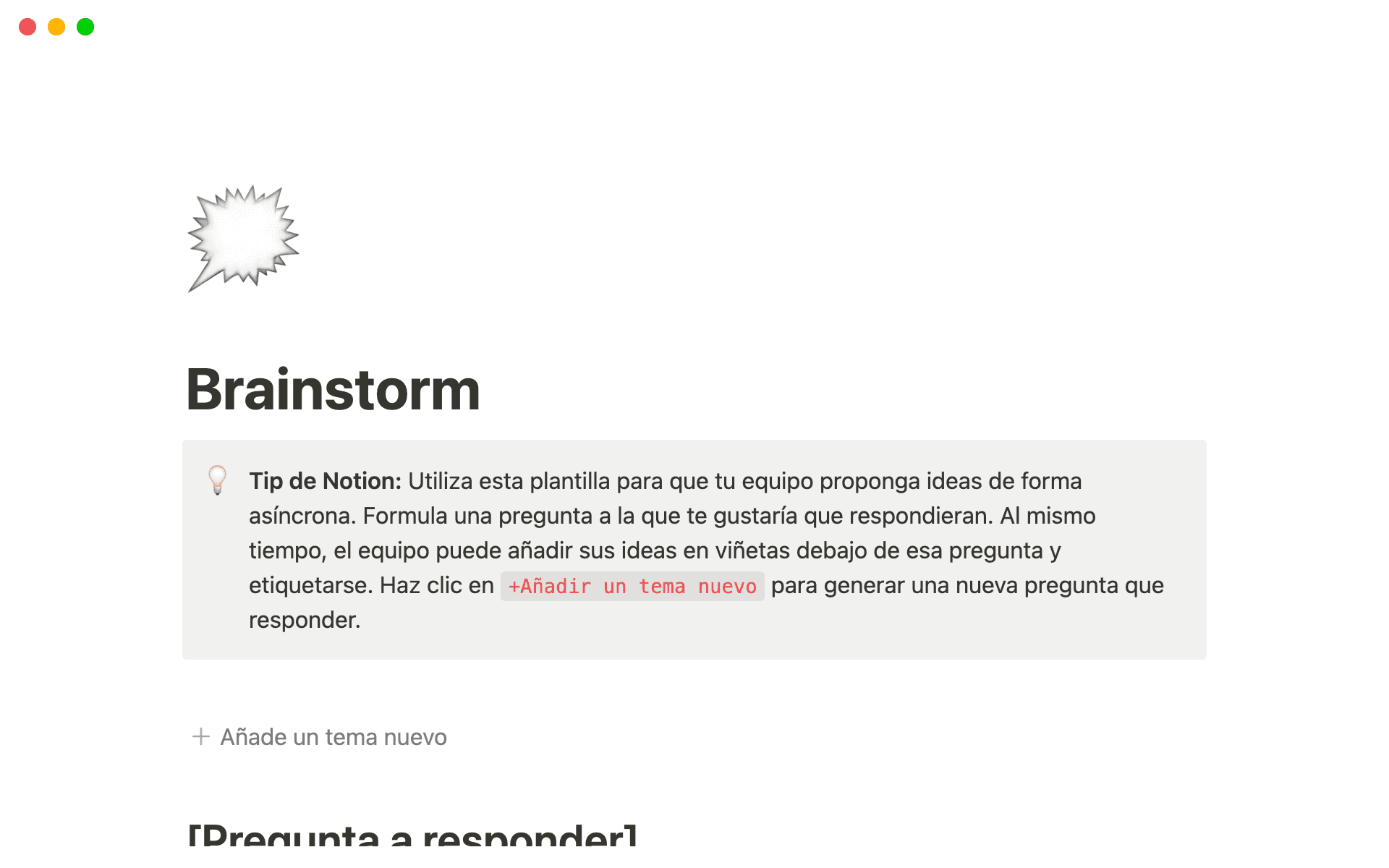 Rock your next brainstorming session with Notion