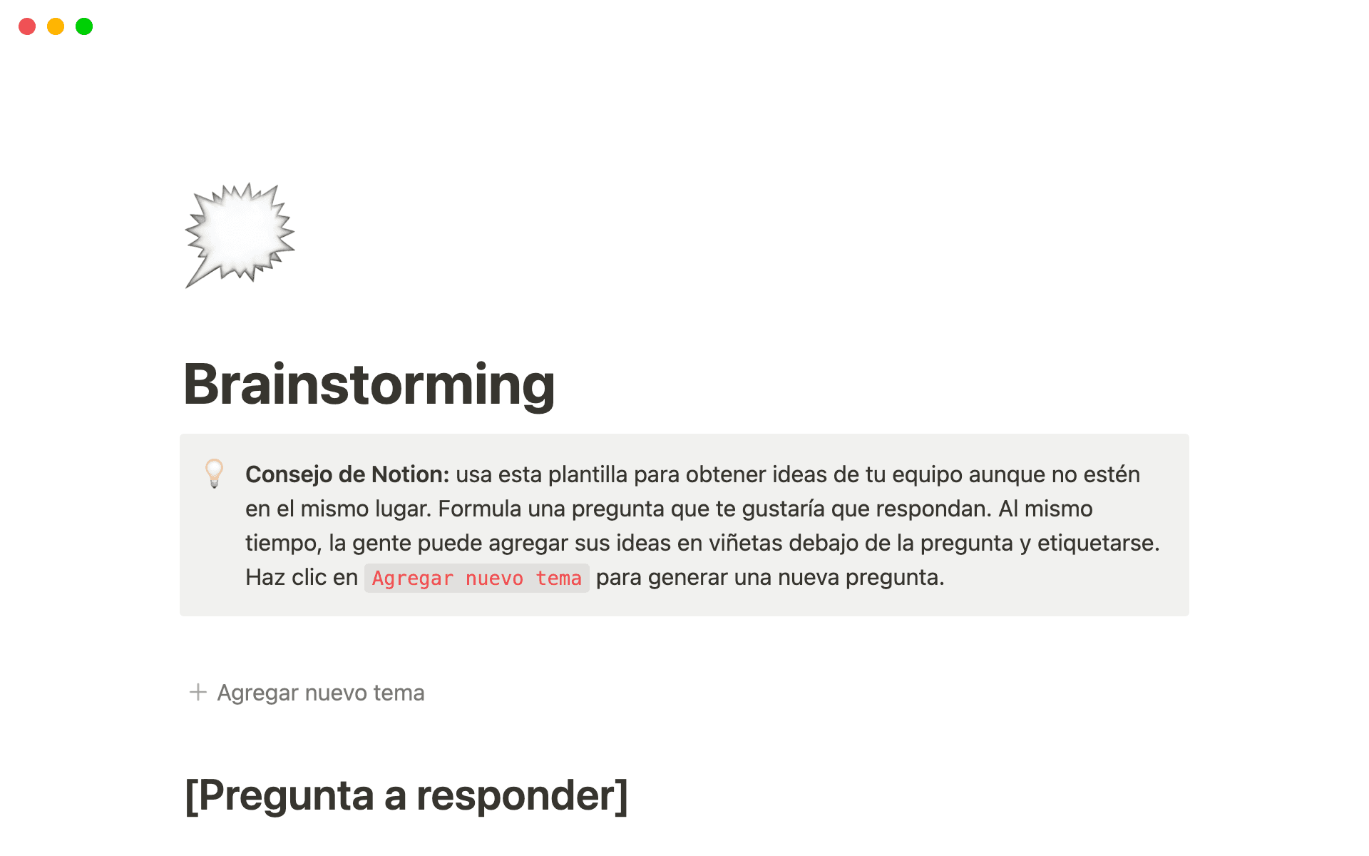 Rock your next brainstorming session with Notion