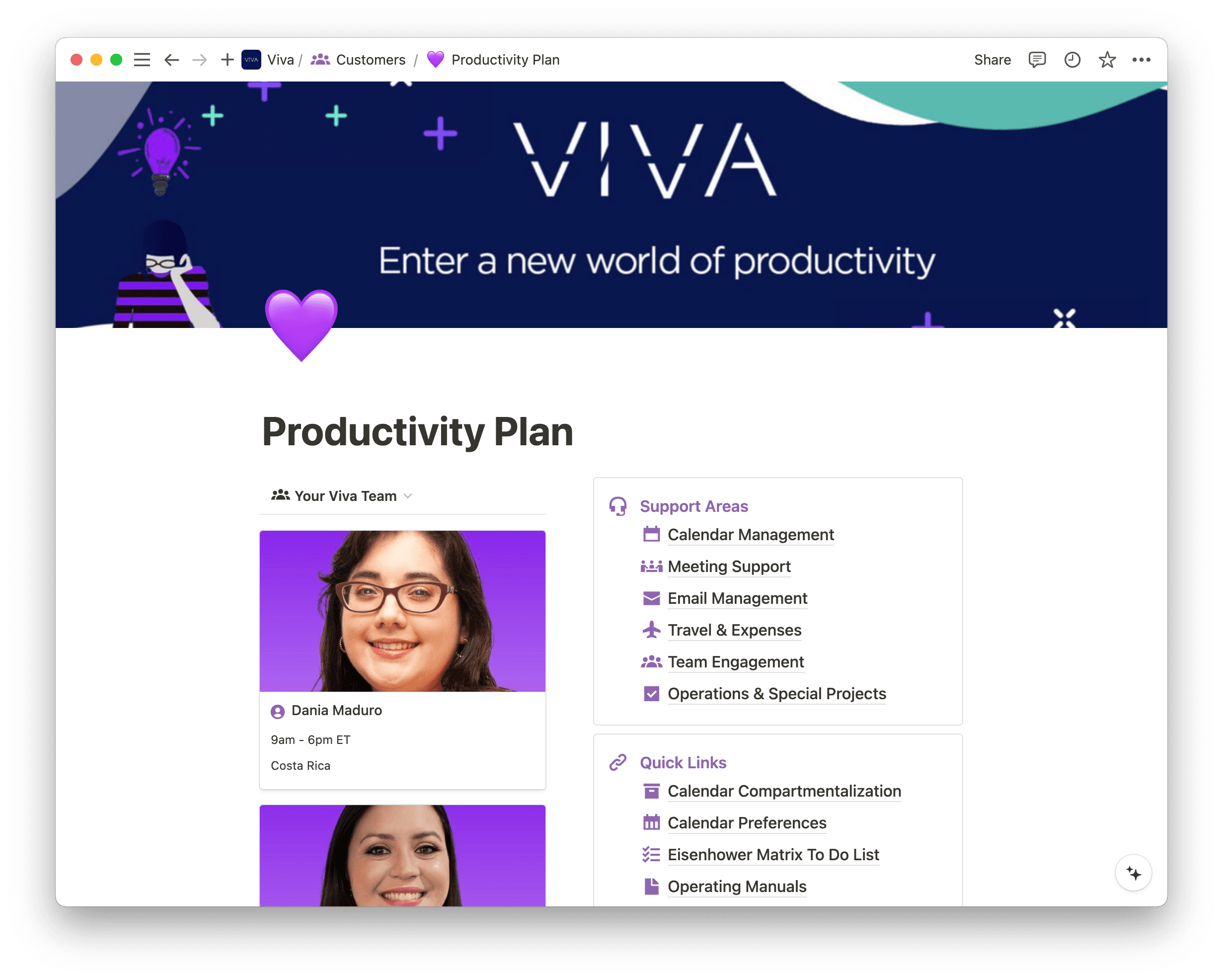 productivity plan