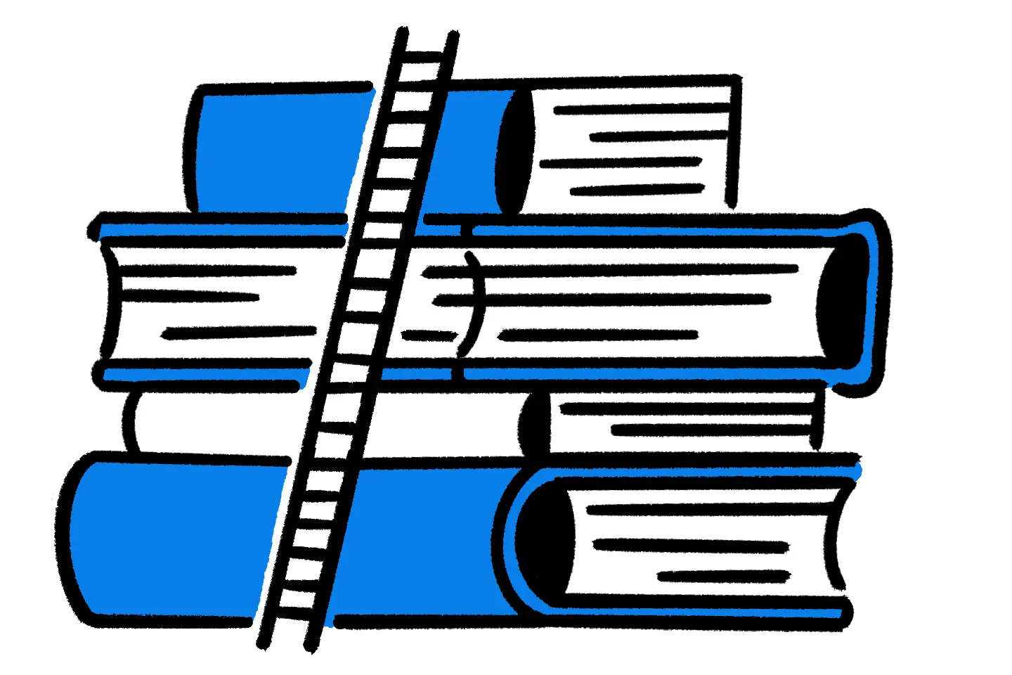 spot_metaphor_truth_book-ladder_blue