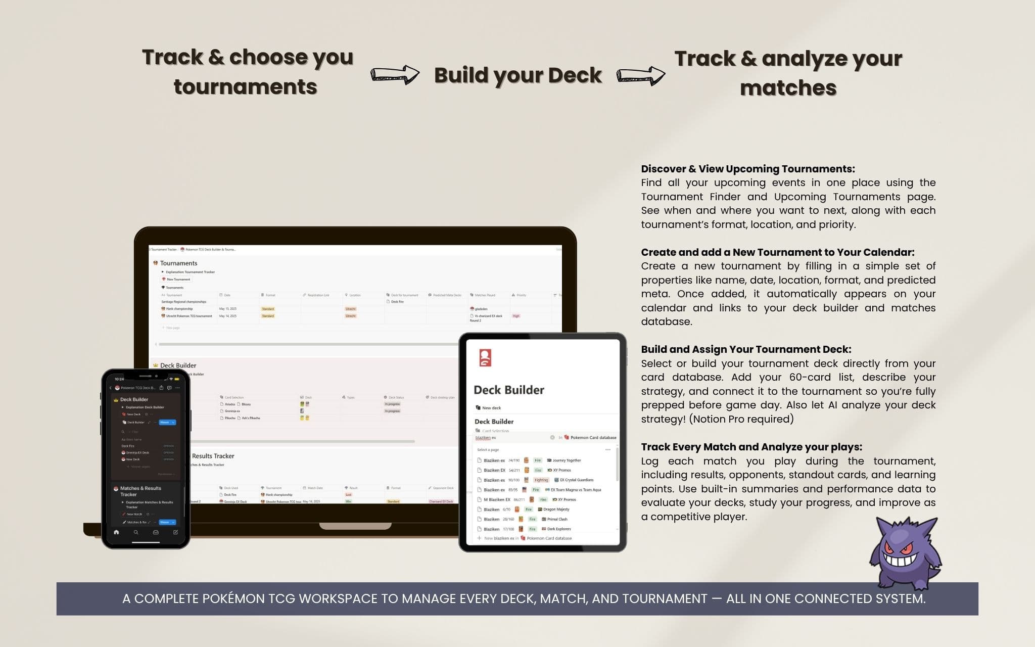 Pokemon TCG Deck Builder & Tournament Tracker Template by Notionshark | Notion Marketplace Pokemon TCG Deck Builder & Tournament Tracker Template by Notionshark | Notion Marketplace