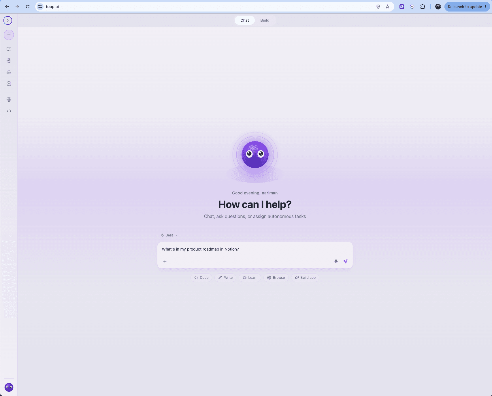 Give your AI agent access to Notion — it searches, reads and creates pages for you.