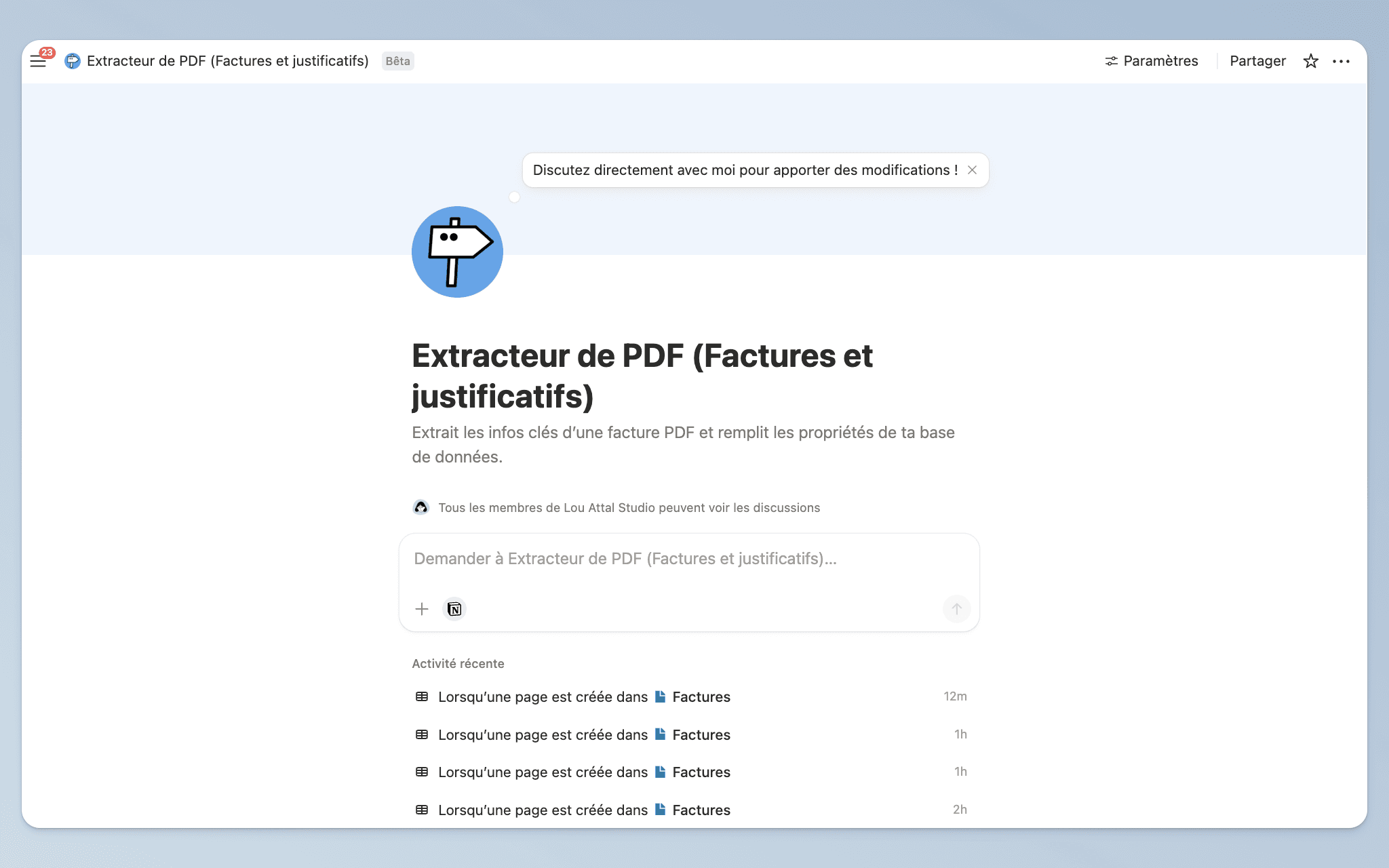 Extracteur de PDF (Factures et justificatifs)