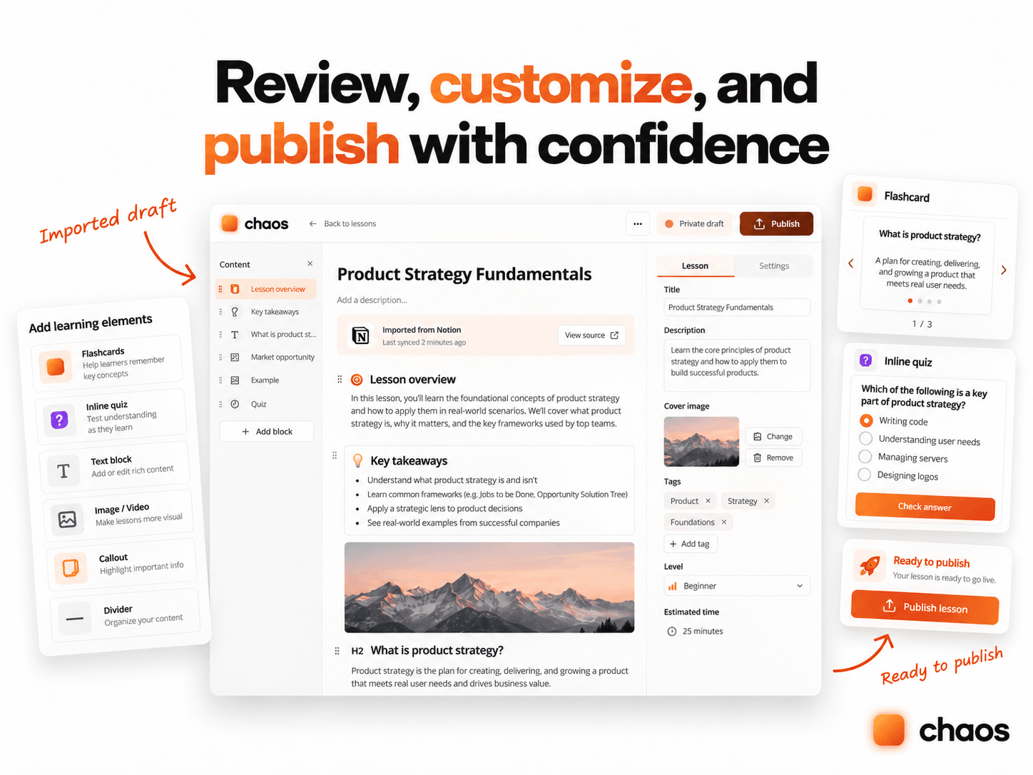 Turn Notion notes into lessons that stick