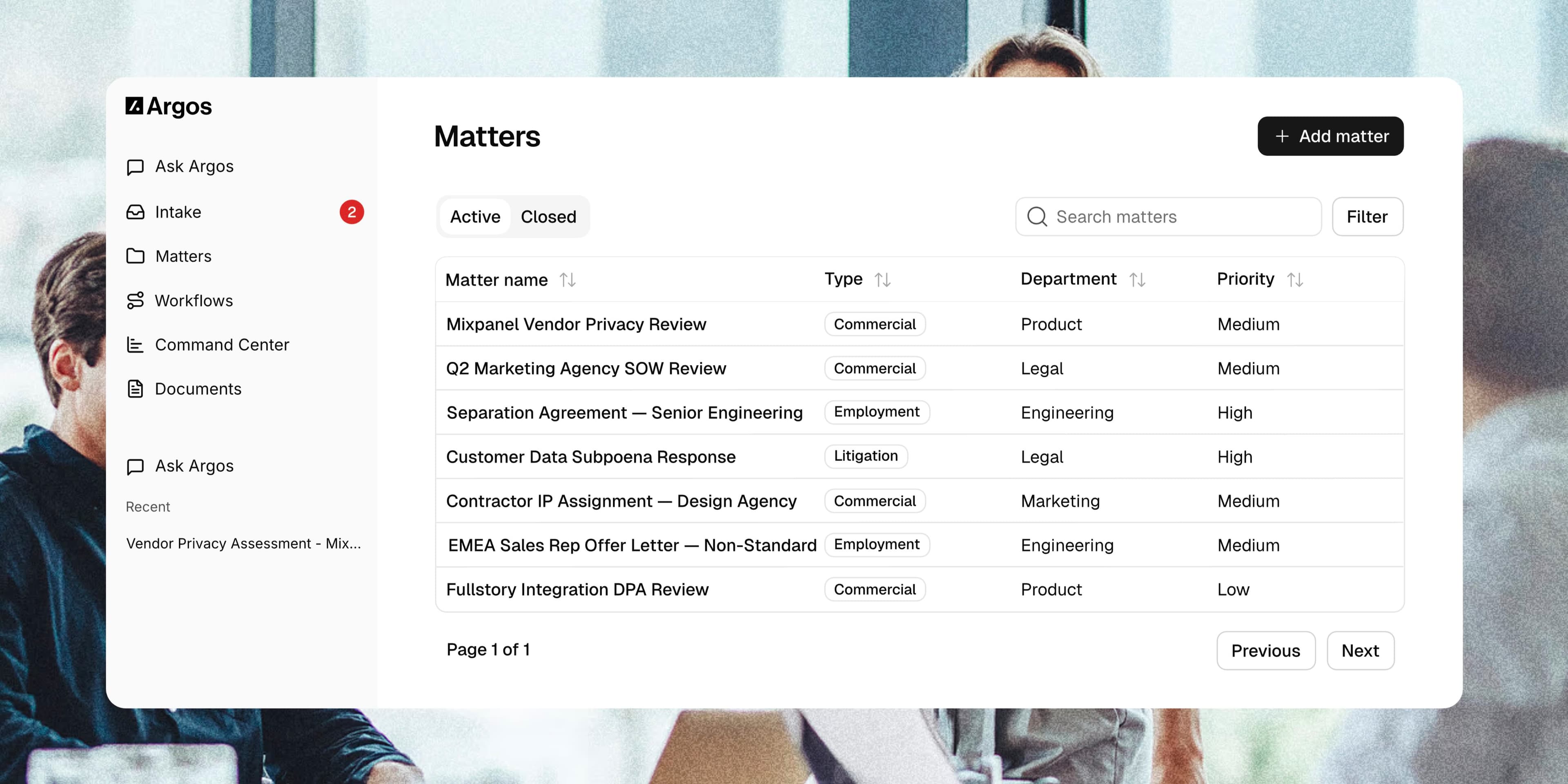 AI for modern legal teams.
