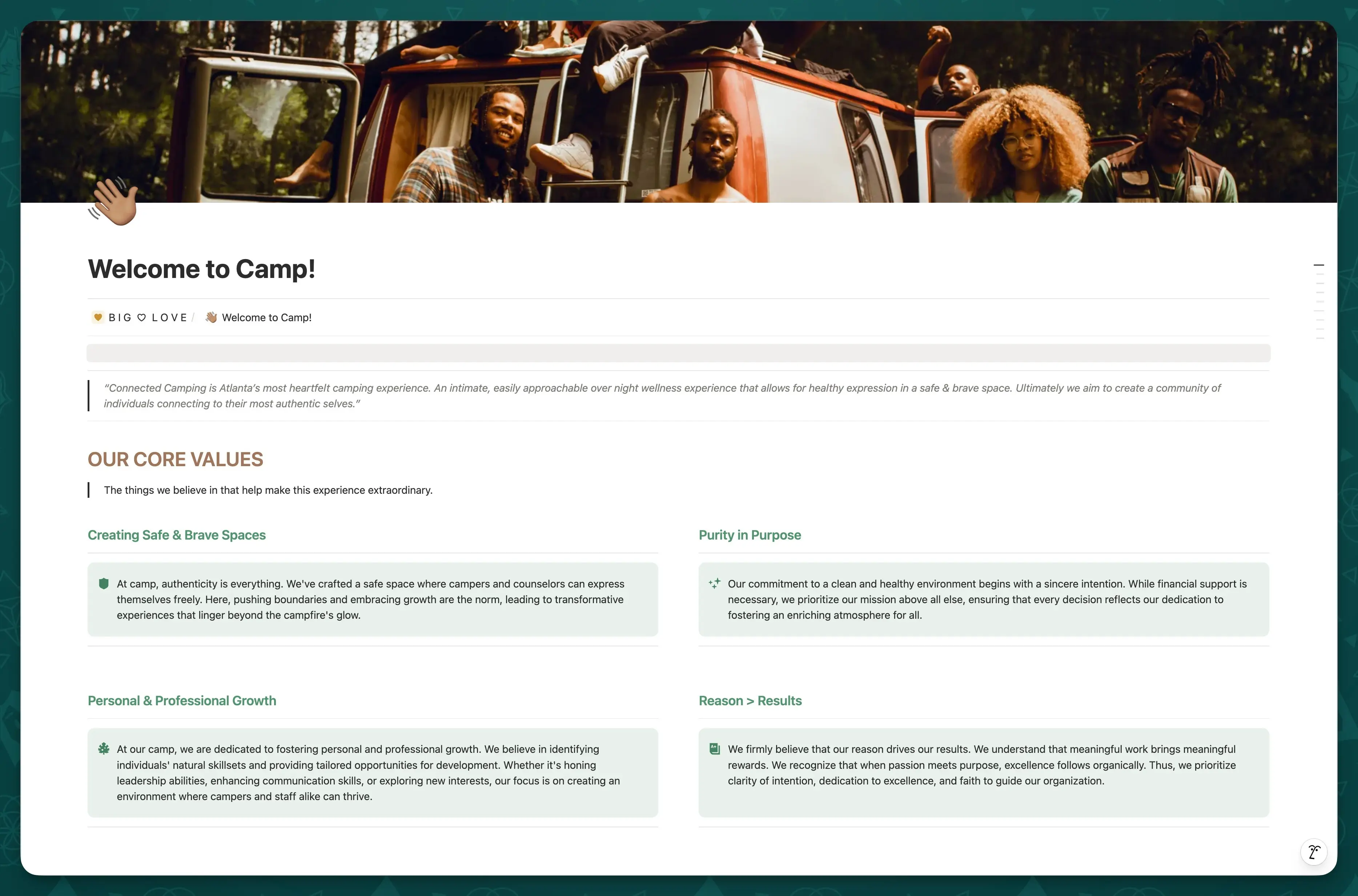 Connected Camping