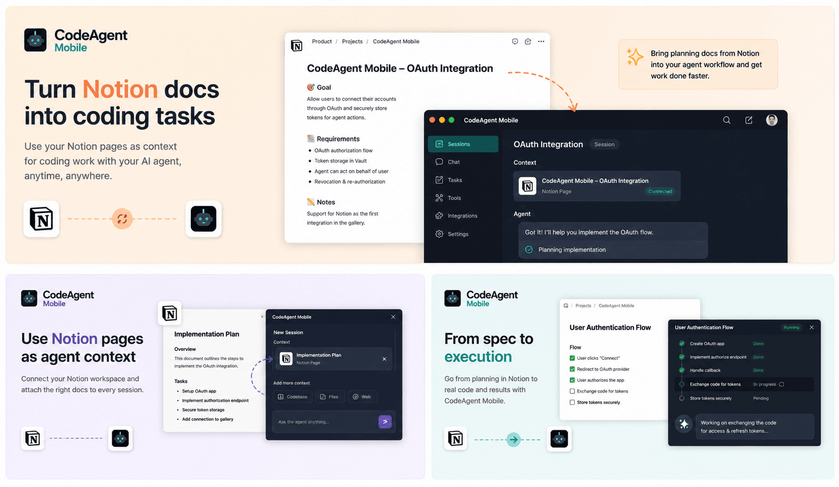 Connect Notion context to your AI coding workflows.