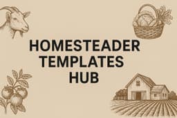 A profile image of Homesteader Templates Hub