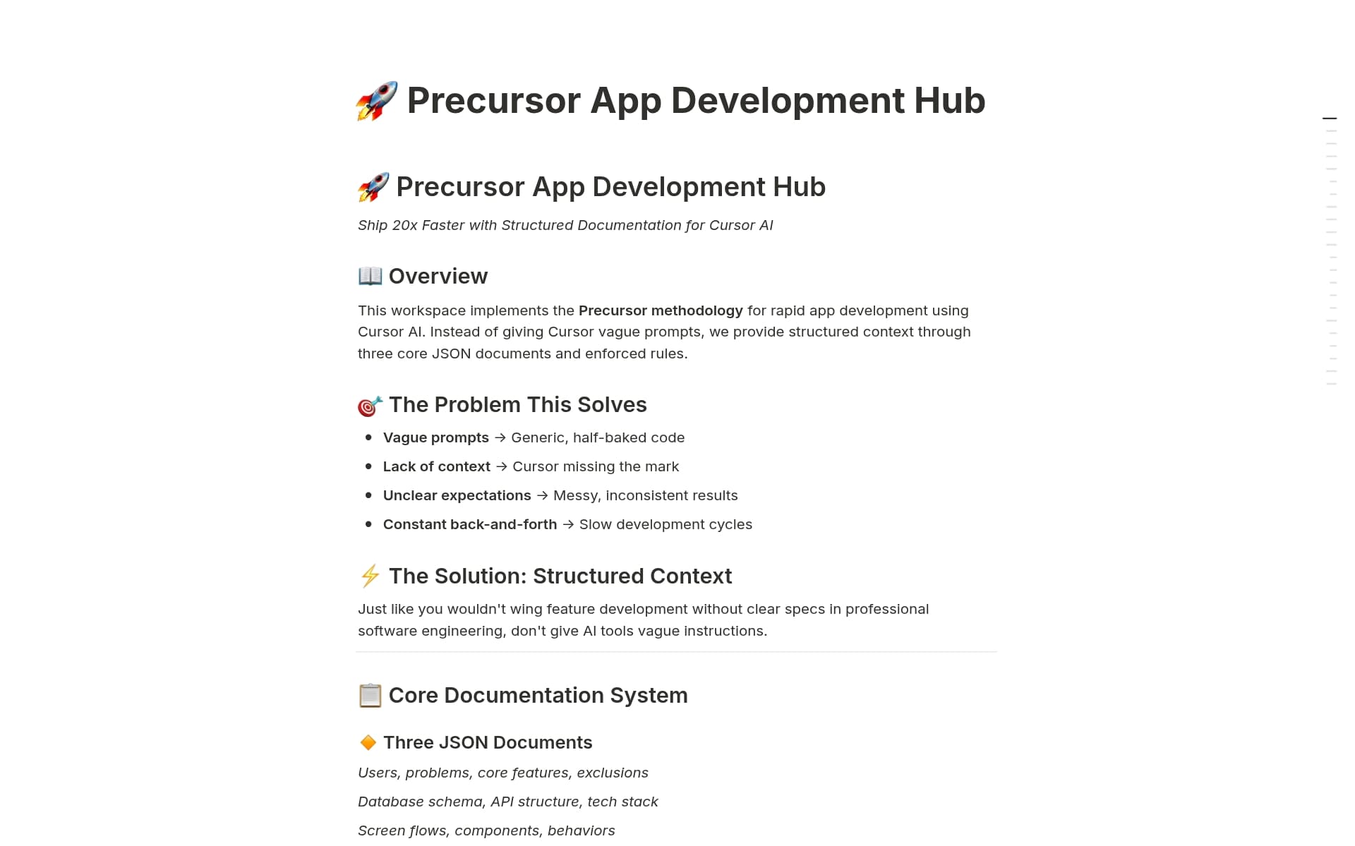 A template preview for AI App Development System - Ship 20x Faster