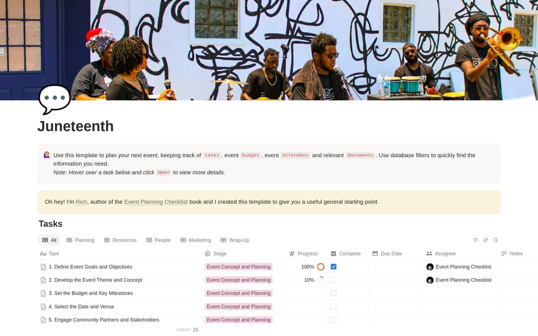 Juneteenth Planning Checklist preview