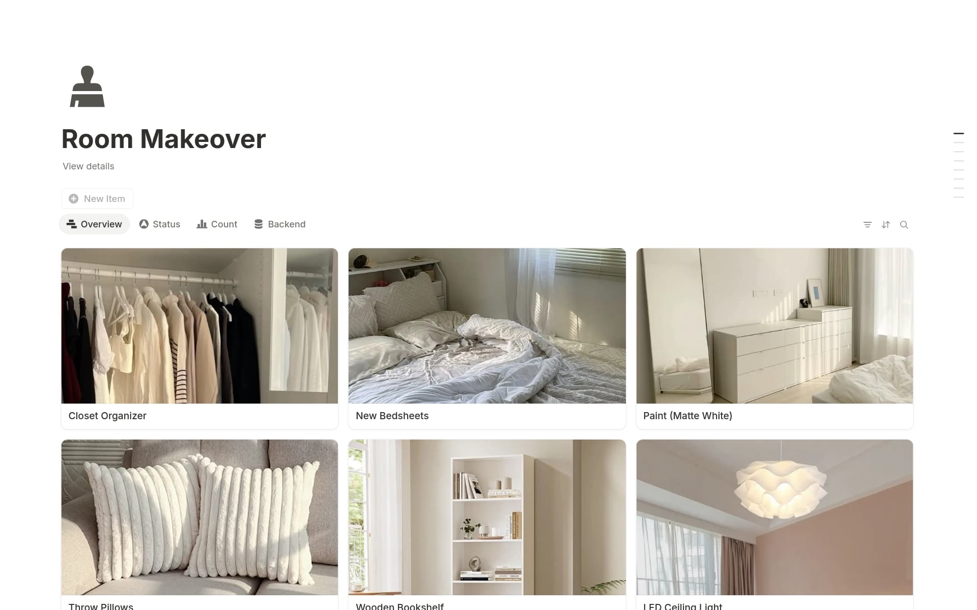 Plans room updates, organizes design ideas, and tracks renovation tasks in one place.