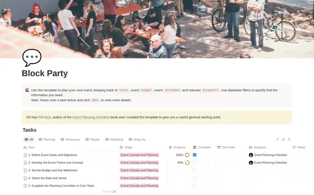 Block Party Planning Checklist preview