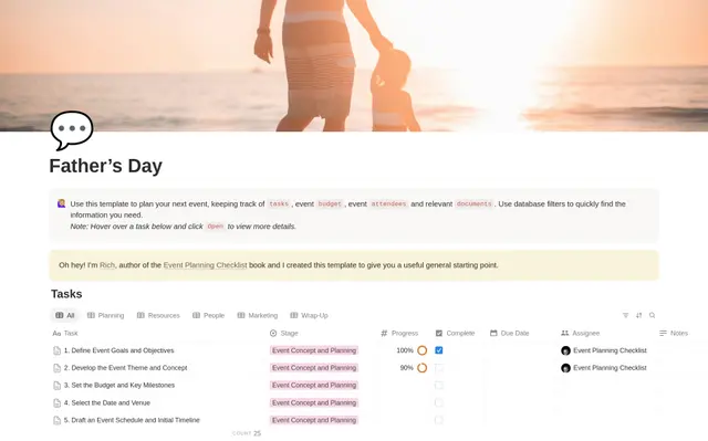 Father’s Day Planning Checklist preview