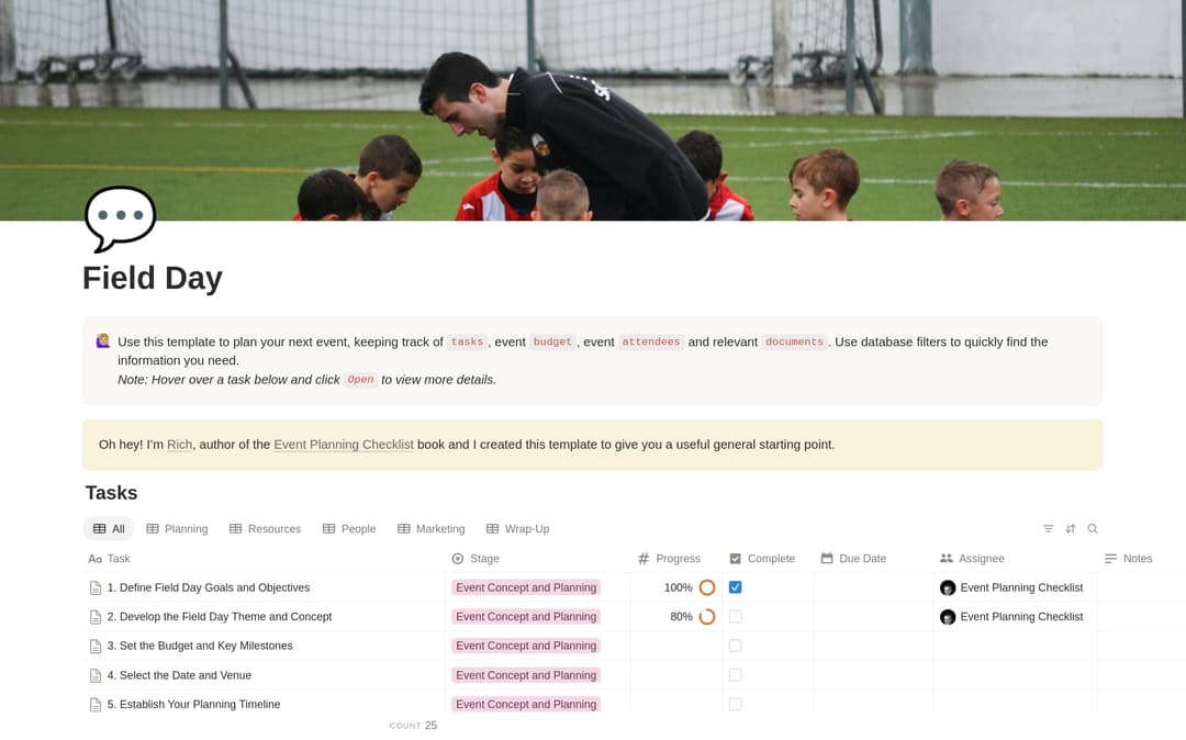 Field Day Planning Checklist preview