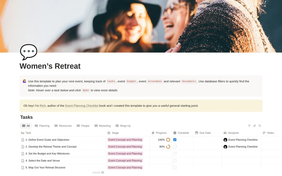 Women’s Retreat Planning Checklist preview