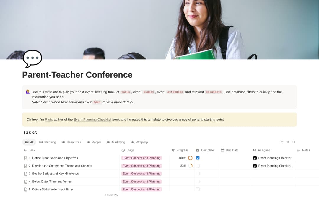 Parent-Teacher Conference Planning Checklist preview
