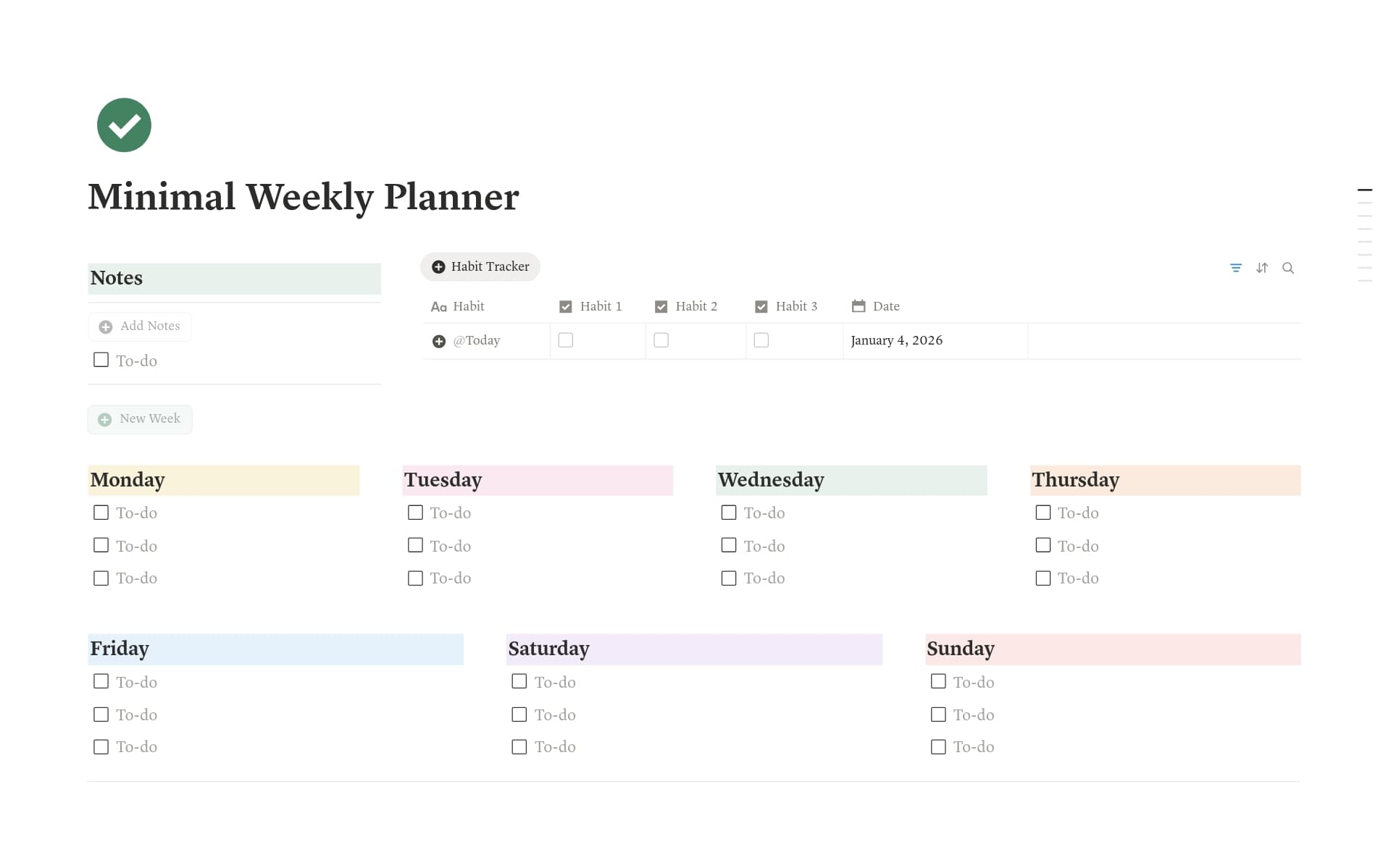 Notion Productivity System