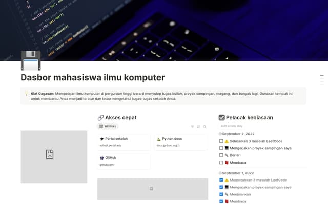 dashboard siswa ilmu komputer