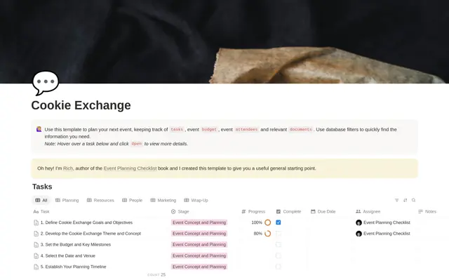 Cookie Exchange Planning Checklist preview