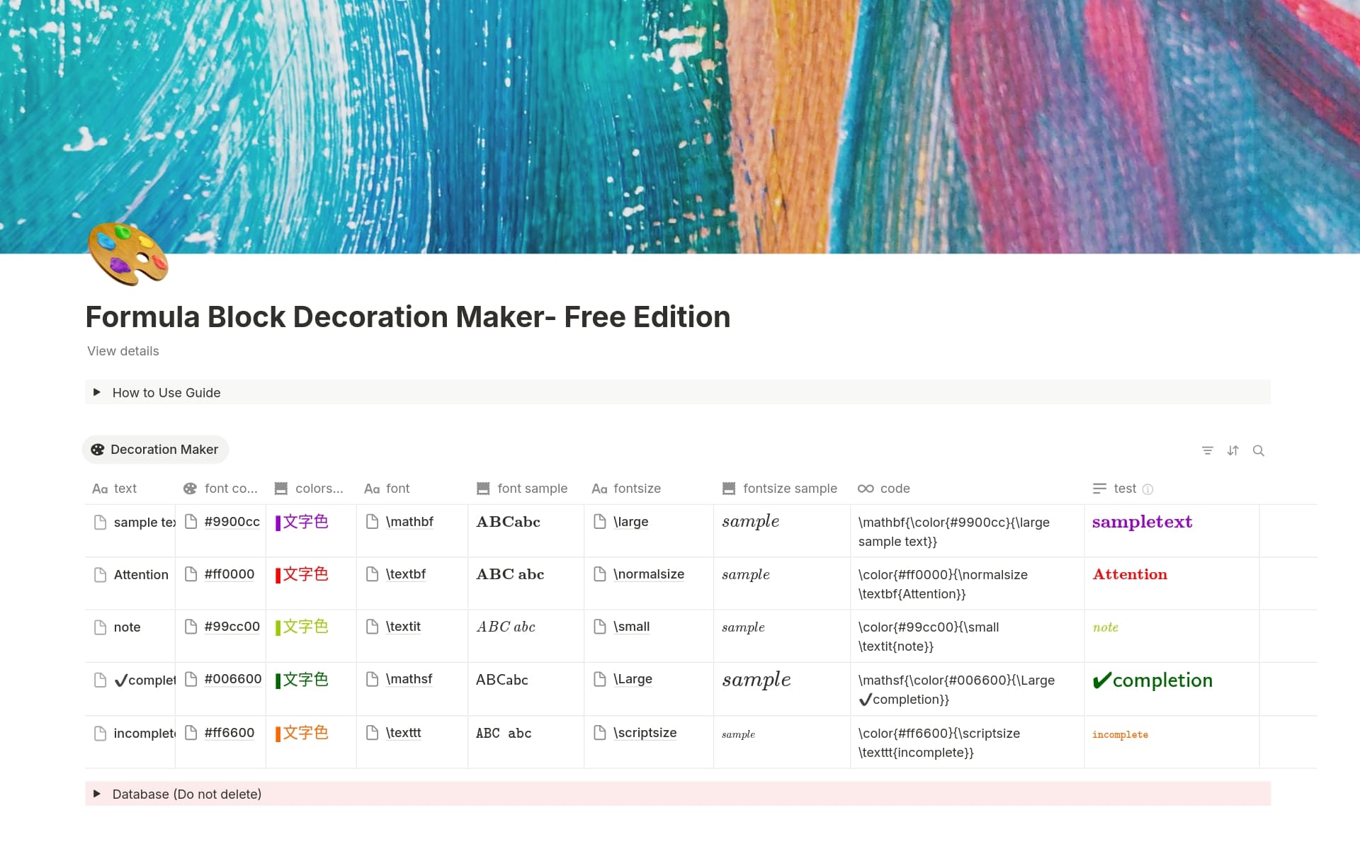 A template preview for Expression block Decorator