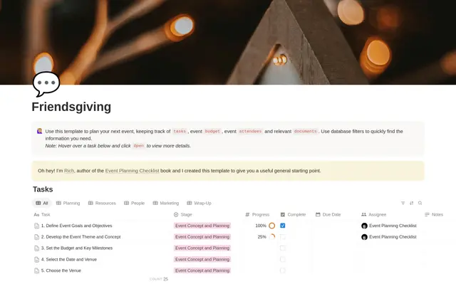 Friendsgiving Planning Checklist preview