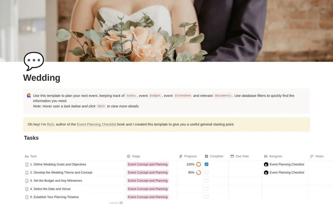 Wedding Planning Checklist preview