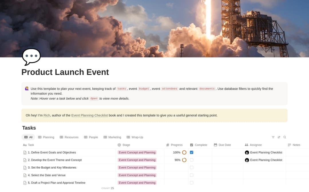 Product Launch Event Planning Checklist preview