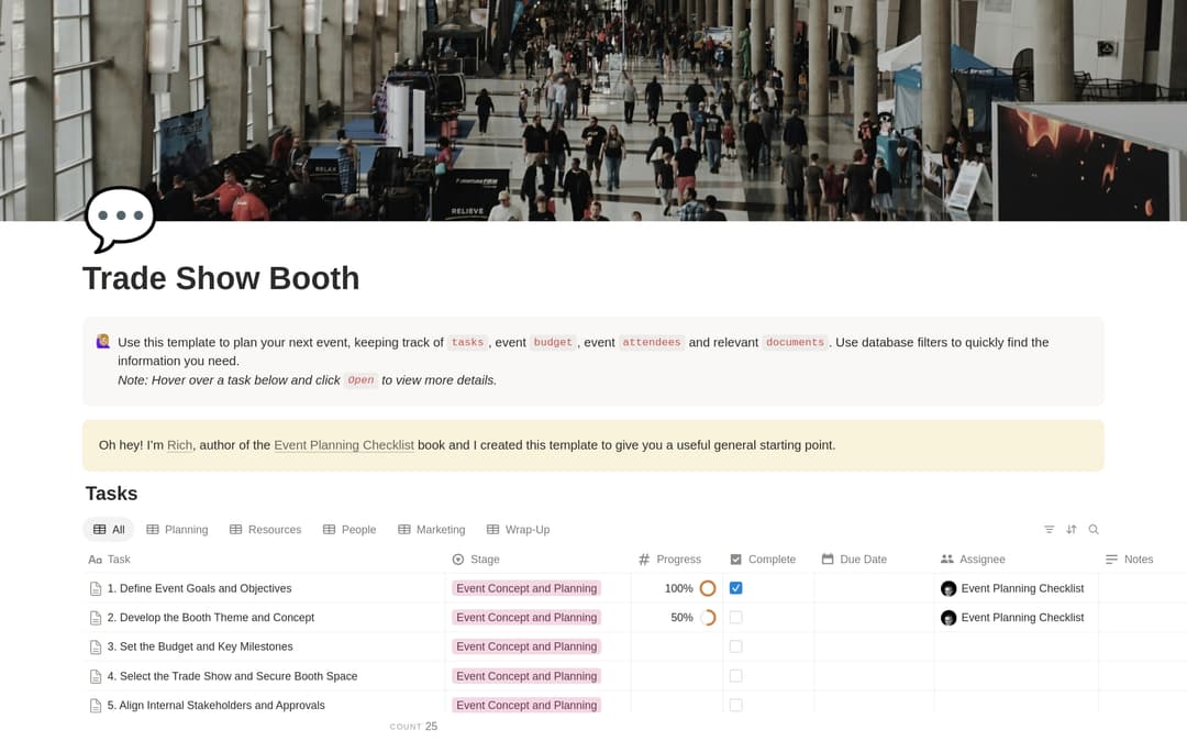 Trade Show Booth Planning Checklist preview