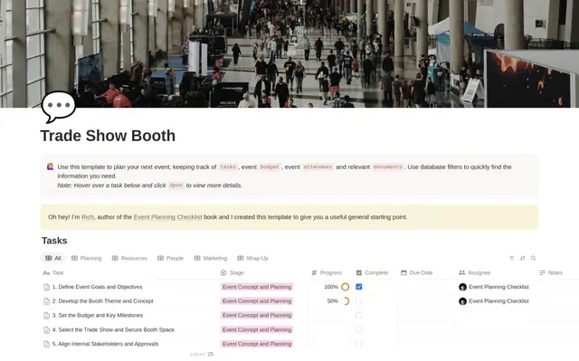 Trade Show Booth Planning Checklist preview