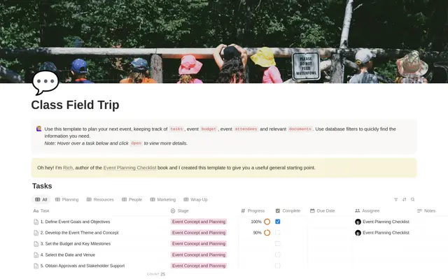 Class Field Trip Planning Checklist preview