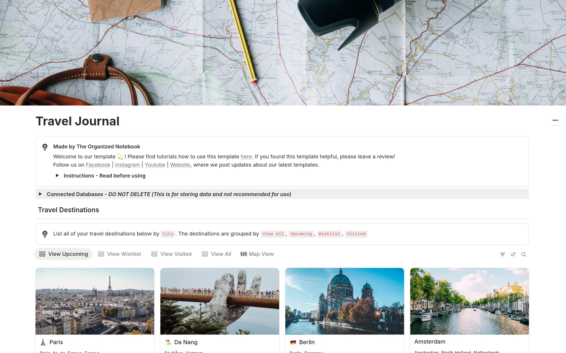 Our travel journal template is packed with features to accommodate every kind of traveler.