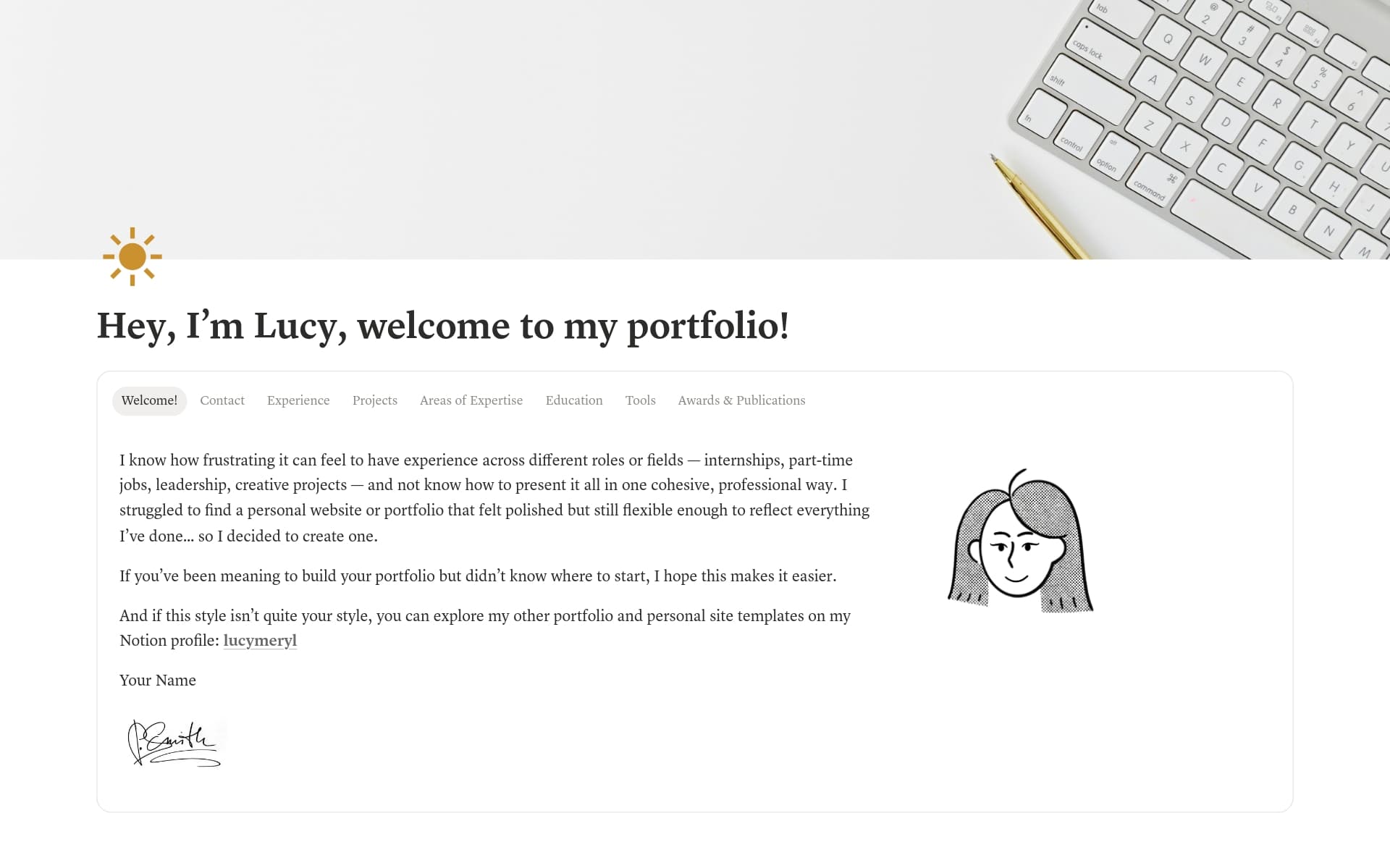 معاينة قالب Simple Personal Website / Portfolio