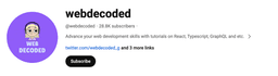 A profile image of Webdecoded