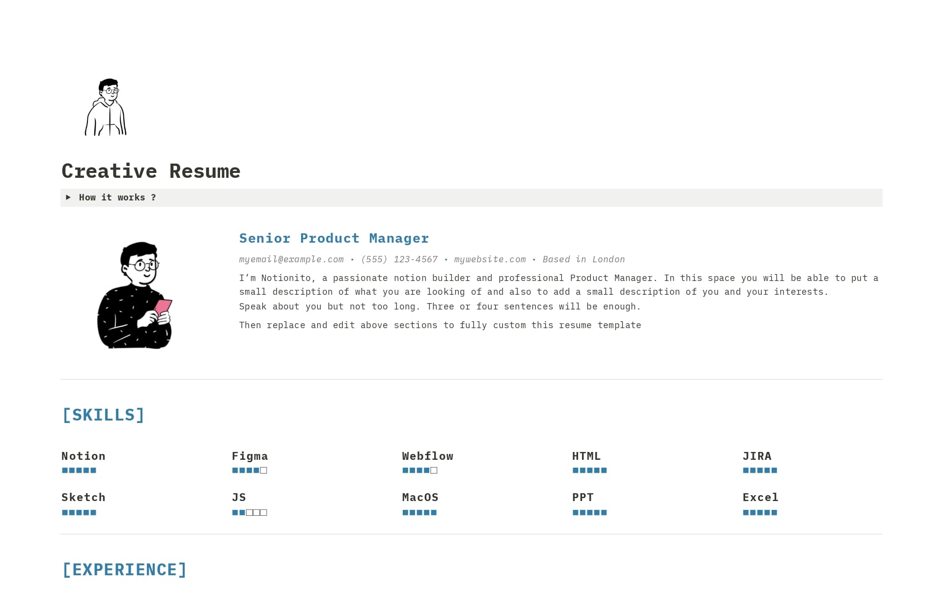 A creative & design resume to find the job of your dreams