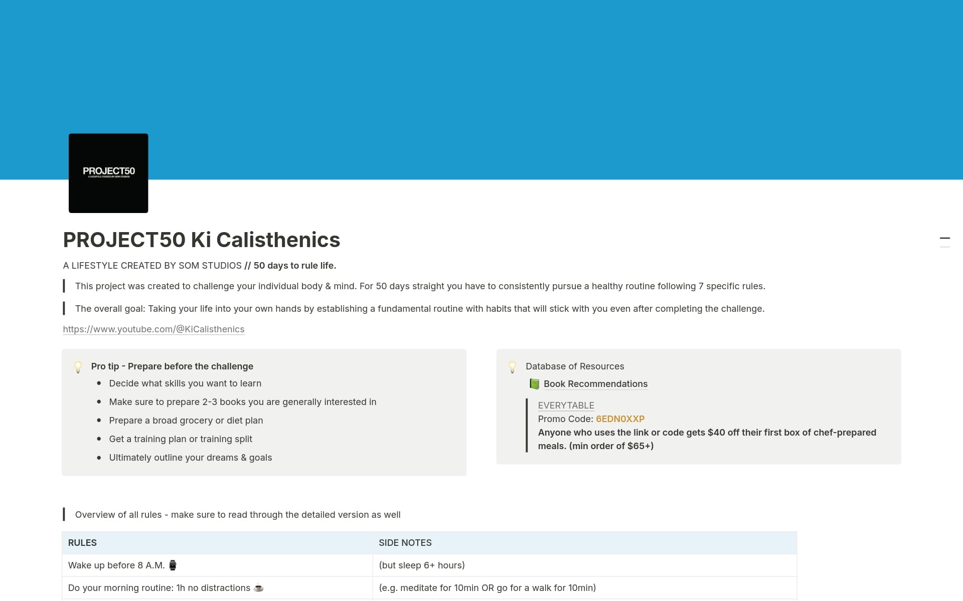 Personal dashboard Notion template