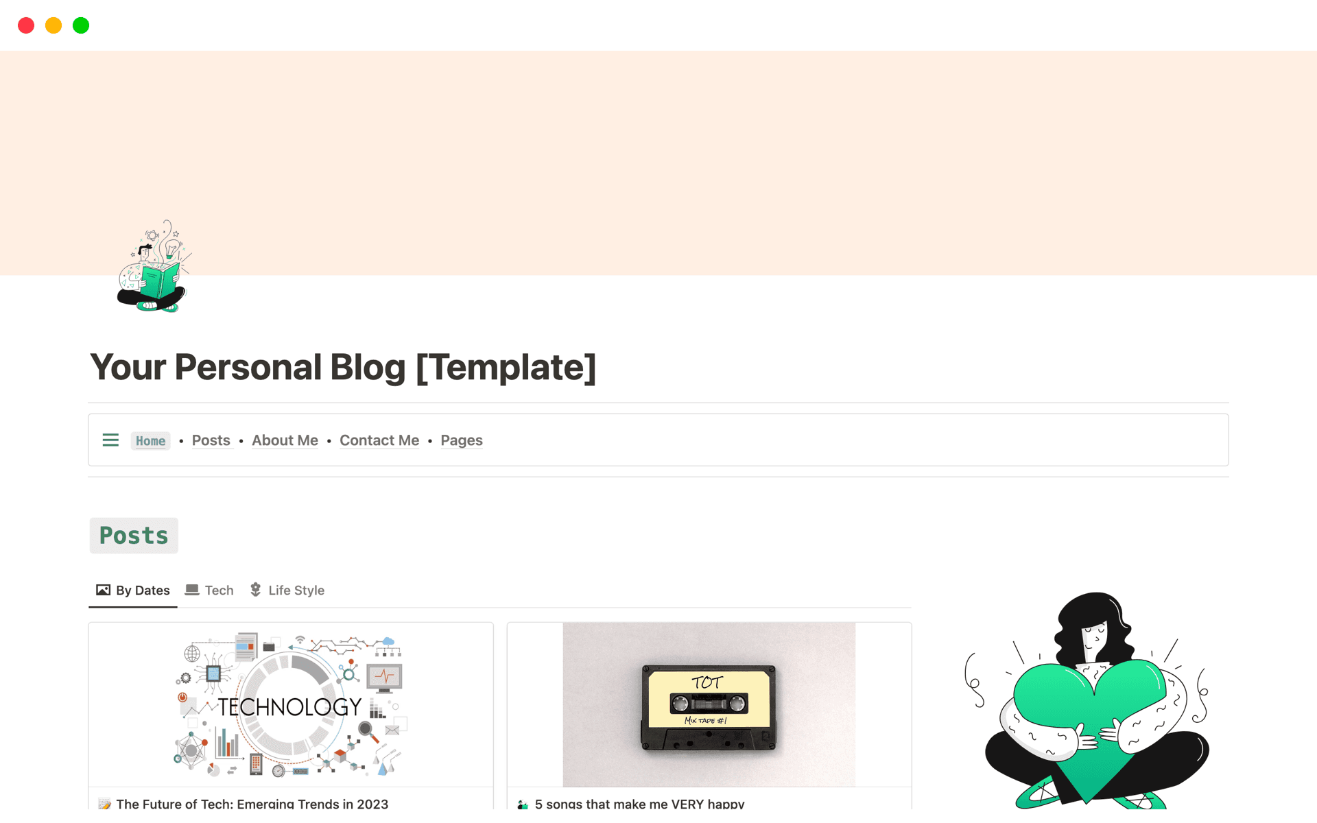 notion editorial calendar blog