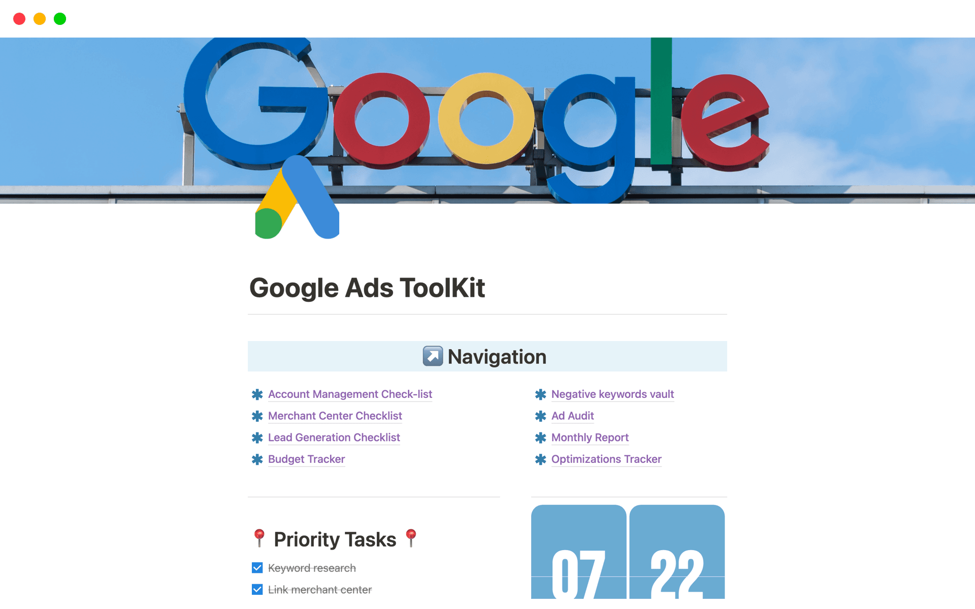 Google Ads ToolKit - Main Image
