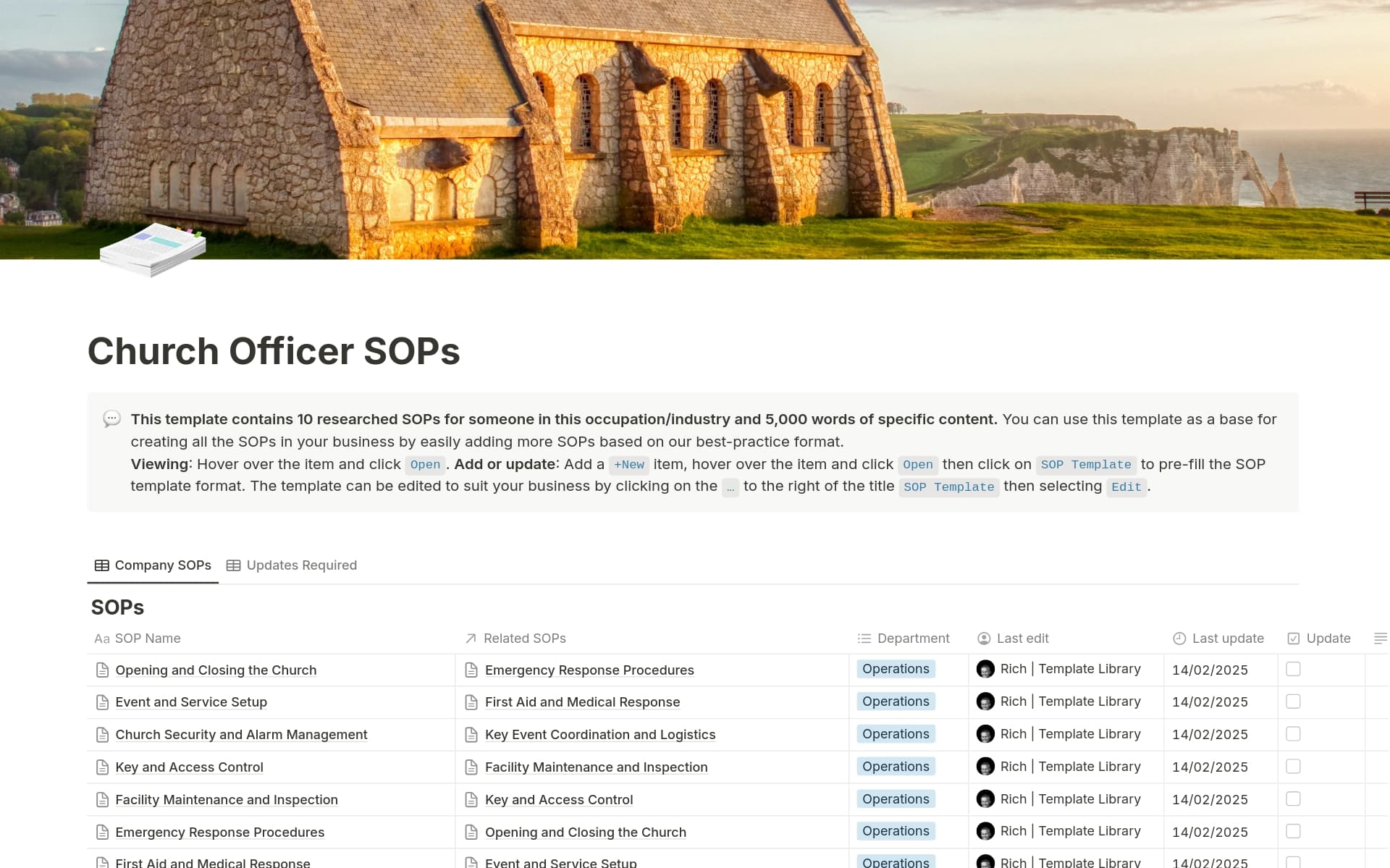 Do you need to create SOPs but don't know where to start? Buy our expertly crafted set of 10 essential SOPs - 5,000 words of best-practice procedures - in Notion format and save yourself over 10 hours of research, writing, and formatting.