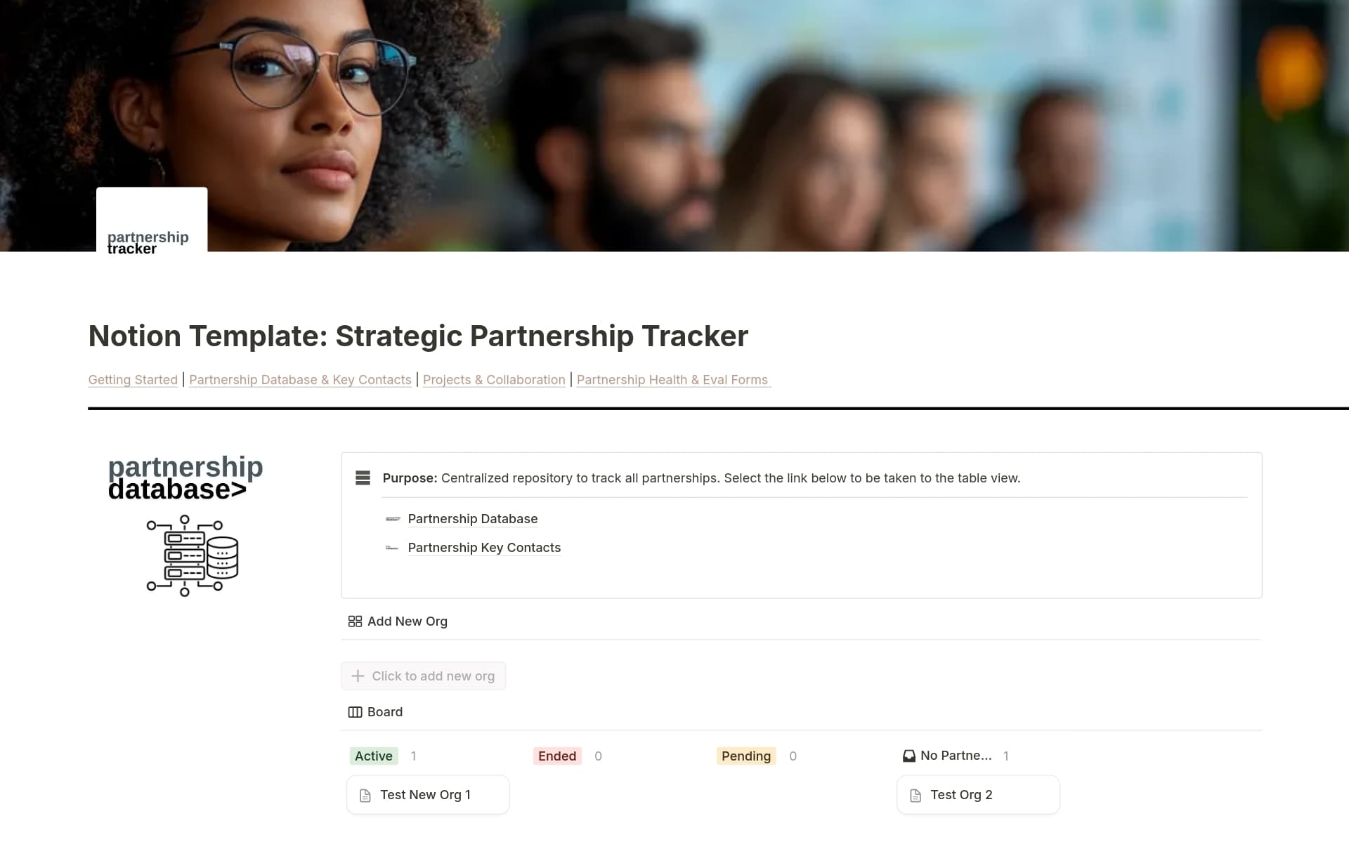 Strategic Partnership Tracker Template | Notion Marketplace