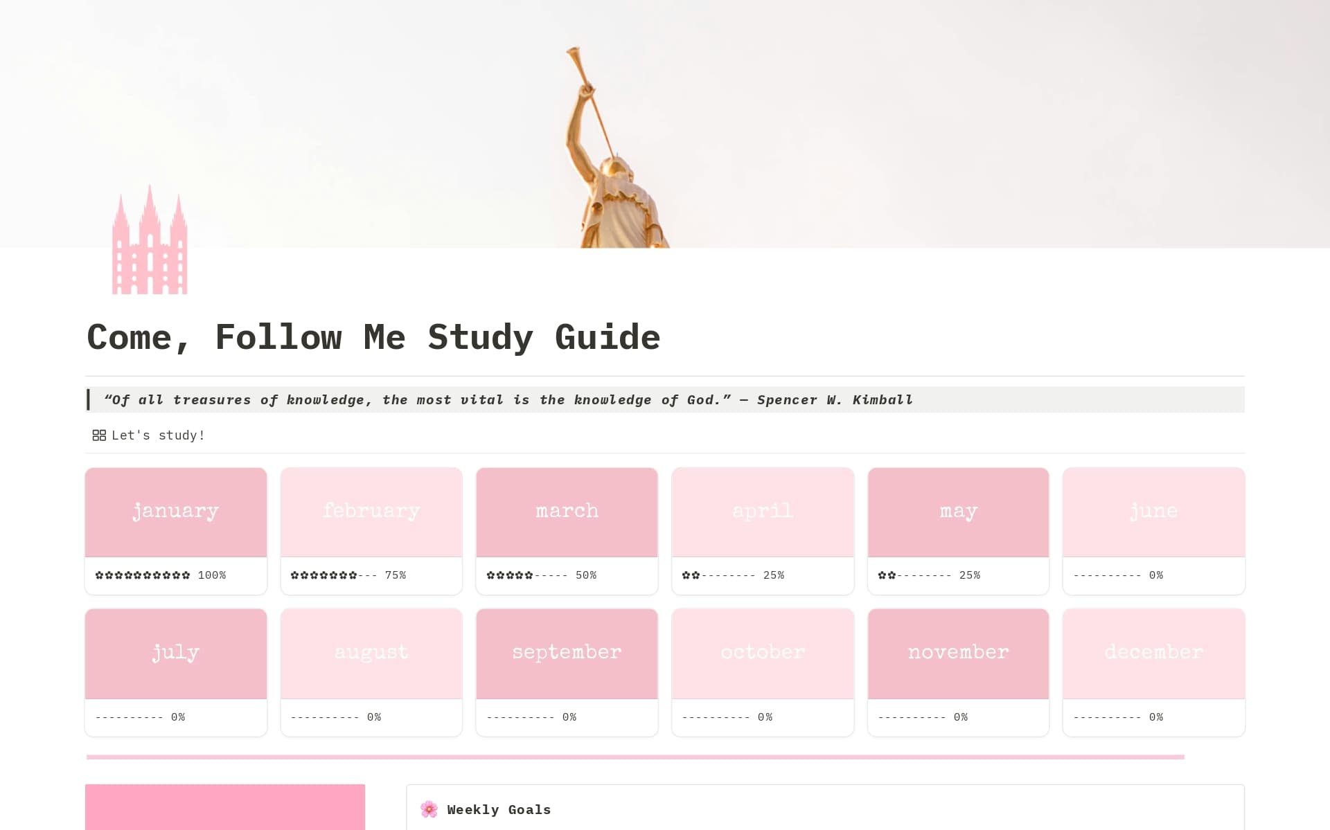 A template preview for Come, Follow Me Study Guide