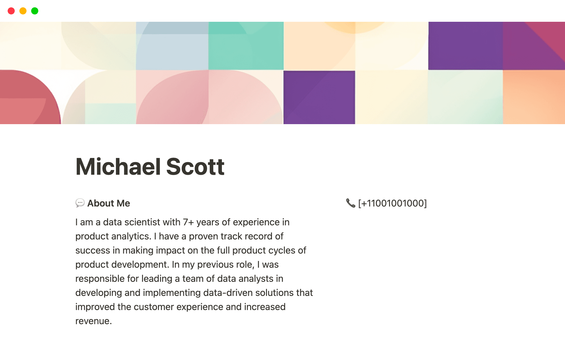 A template preview for Tech Resume Combo With Example Accomplishments Listed