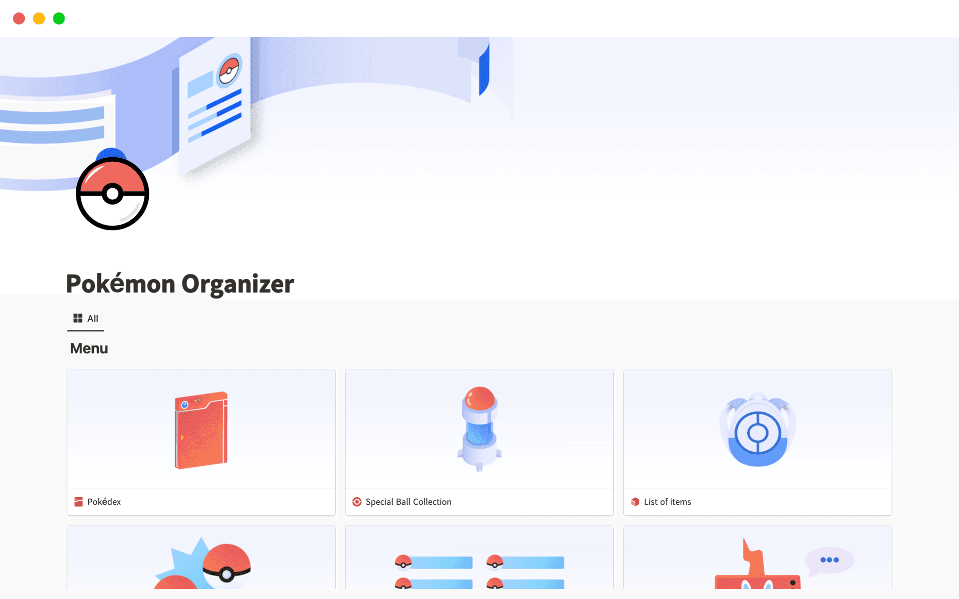 It assists you in organizing your Pokémon by inputting your own collection.
