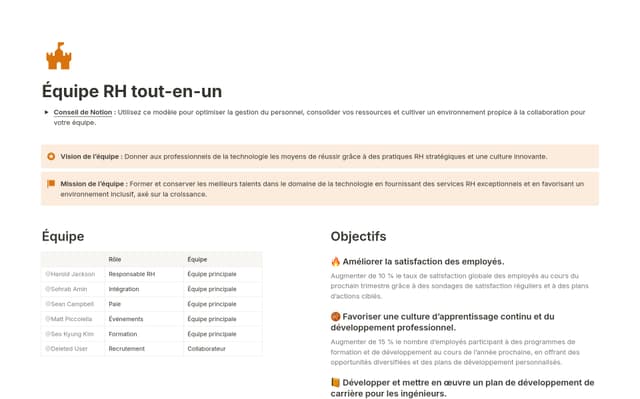 Équipe RH tout-en-un