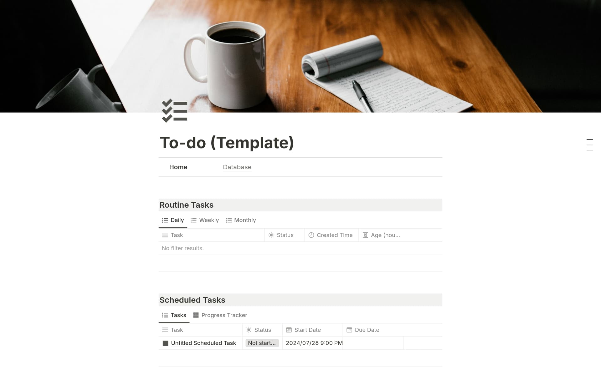 Clean Advanced To-Do Lists Template by youssef | Notion Marketplace