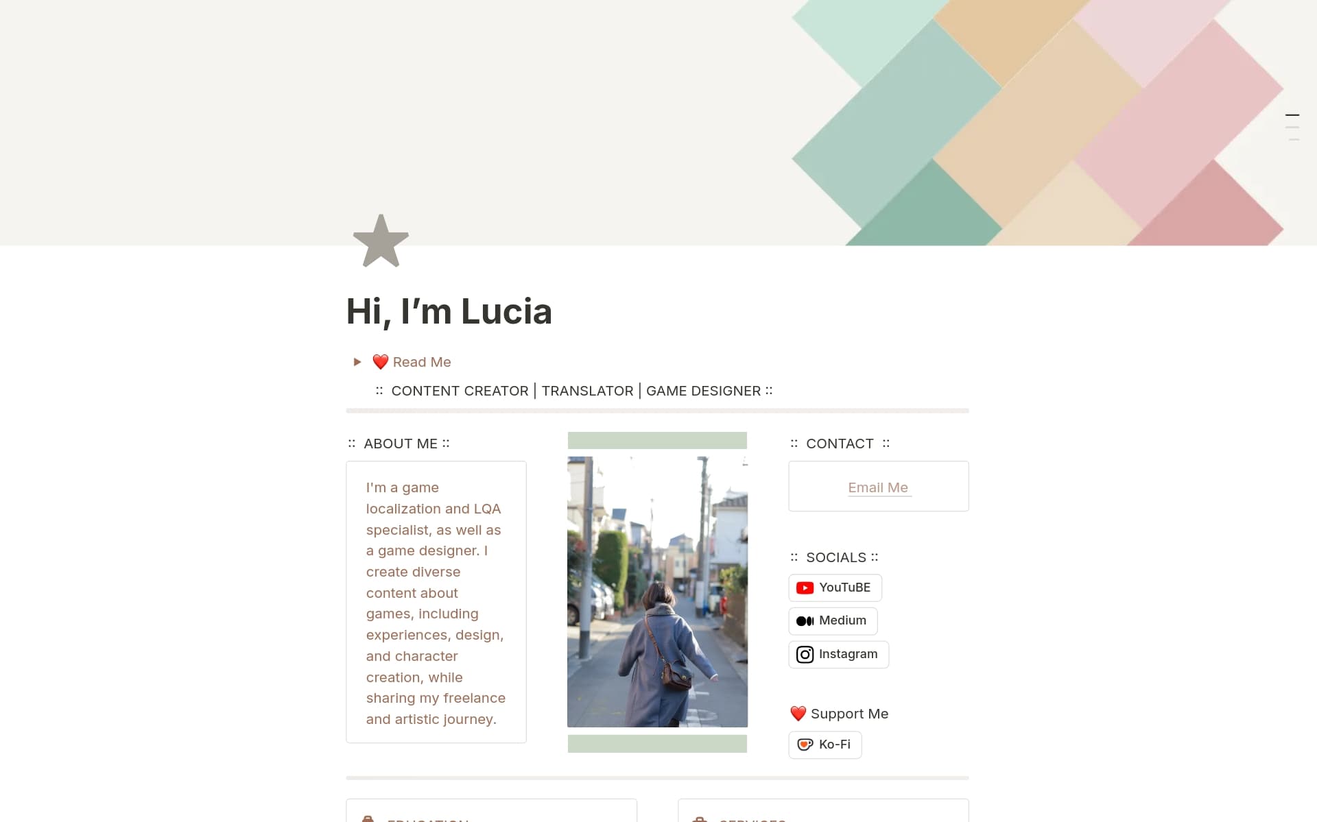 A template preview for Minimalist Freelancer Portfolio