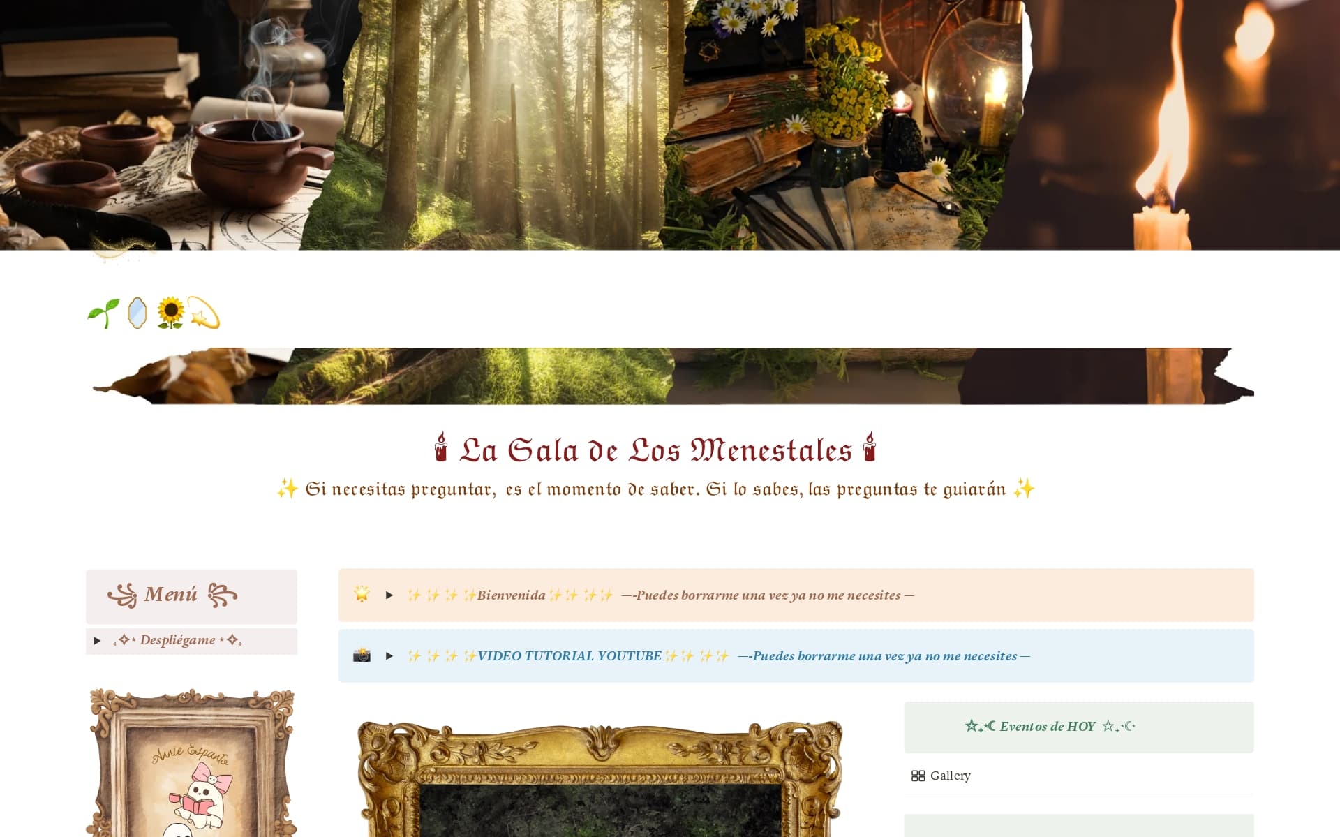 Vista previa de una plantilla para La Sala de los Menestales - Diario Salud Mental