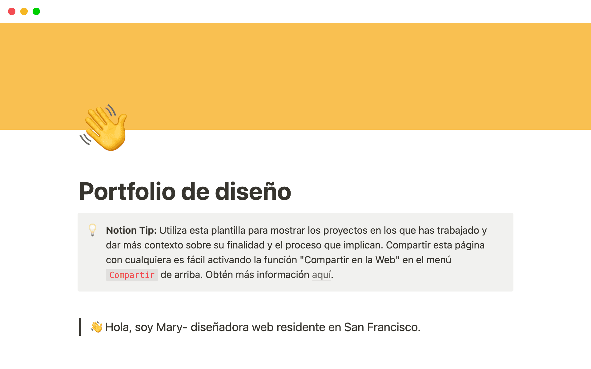 Captura de pantalla de la colección Templates for Student Job Hunting creada por Notion